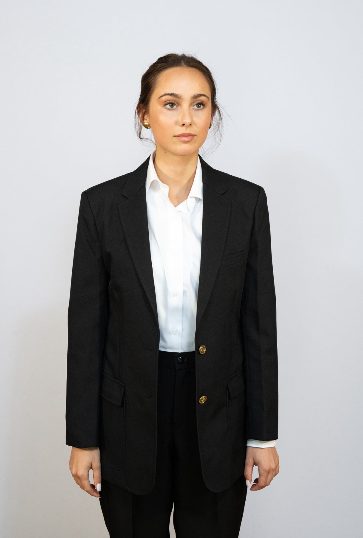 Women’s Classic Black Corporate Blazer #2211C