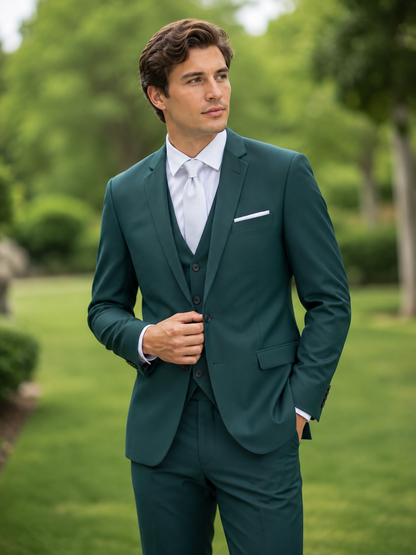Couture 1910 Men’s Power Stretch Solid Suit Separates - Coat 4372PVS