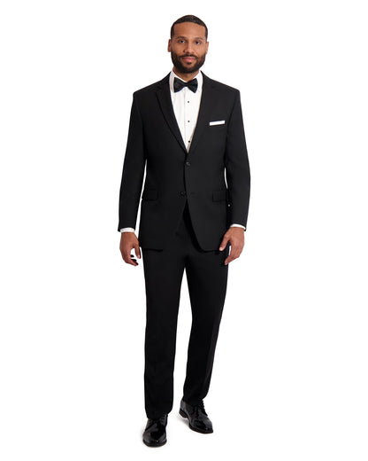 MENS BLACK ESSENTIAL SUPER 120's SUIT