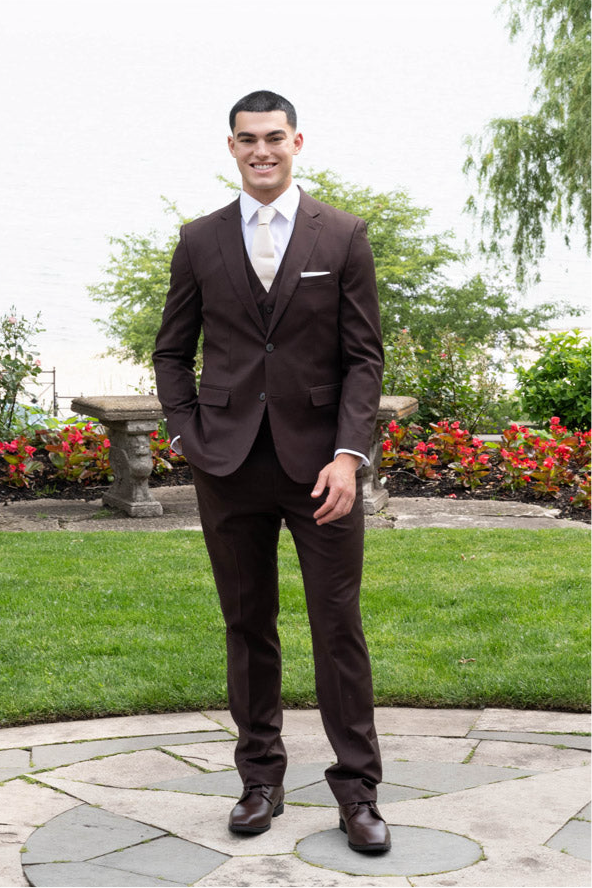 Couture 1910 Men’s Power Stretch Separates Pants in Brown  #4372PVPS