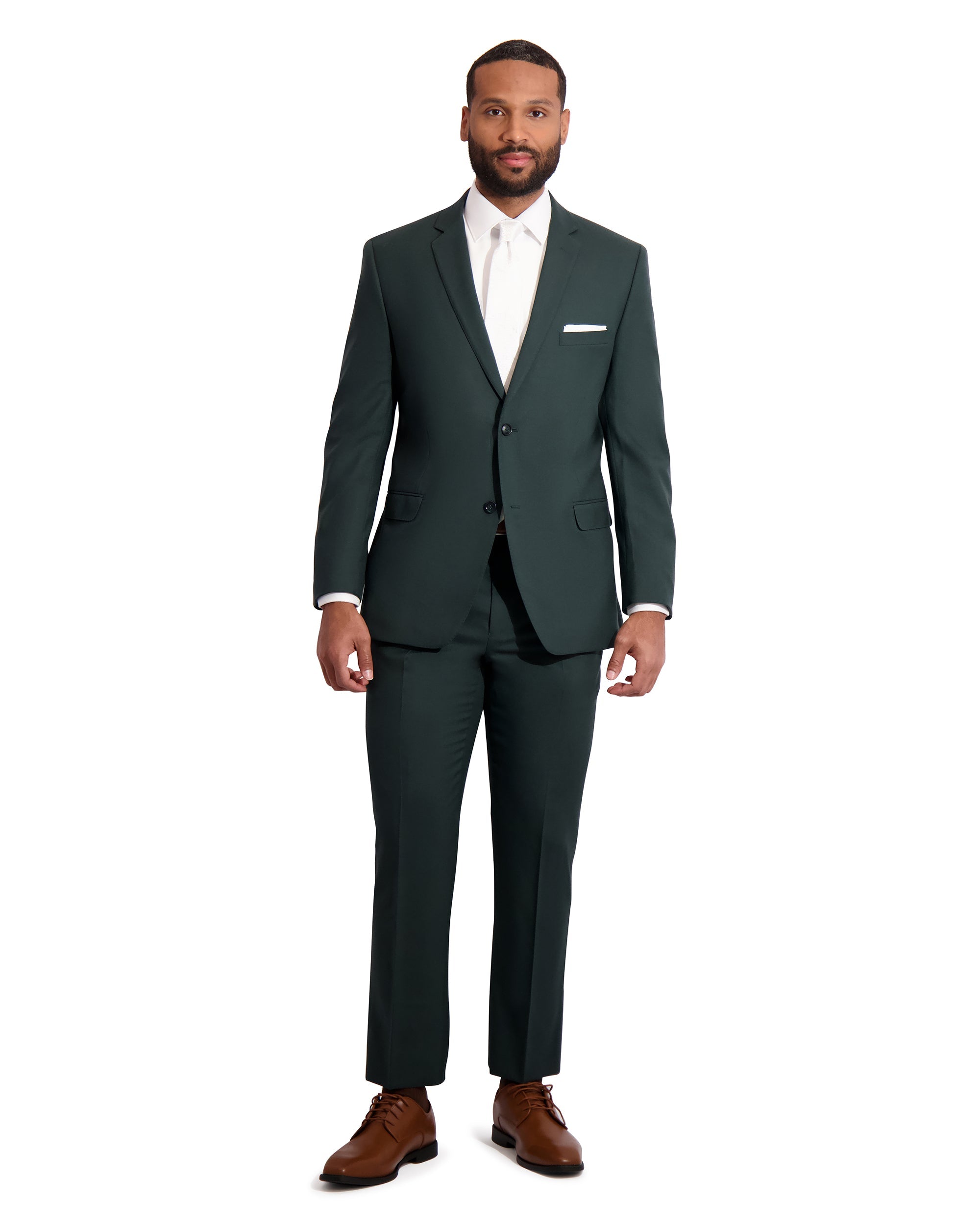 Luka by Ike Behar - Men's Hunter Green With Envy Suit Coat #8544C