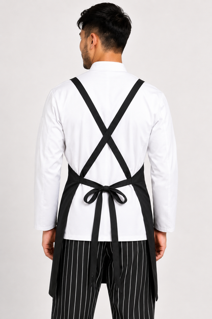 Cross Back Bib Apron Long #U3092L