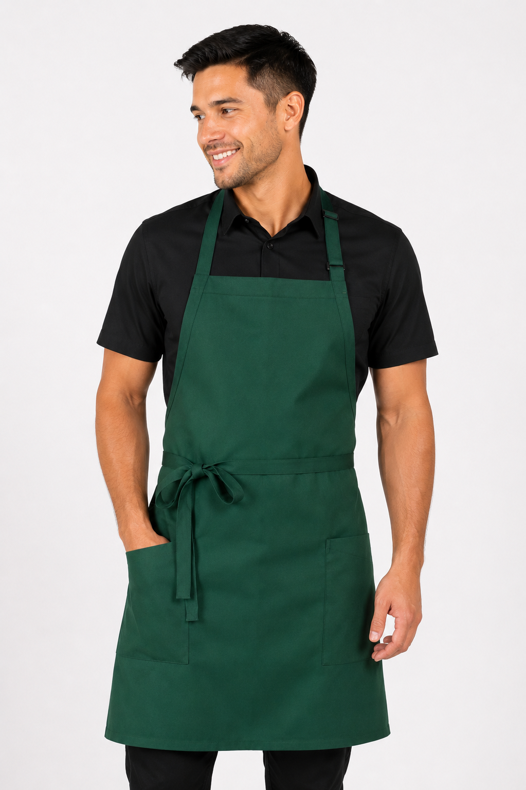 Two-Pocket Bib Apron #U3016