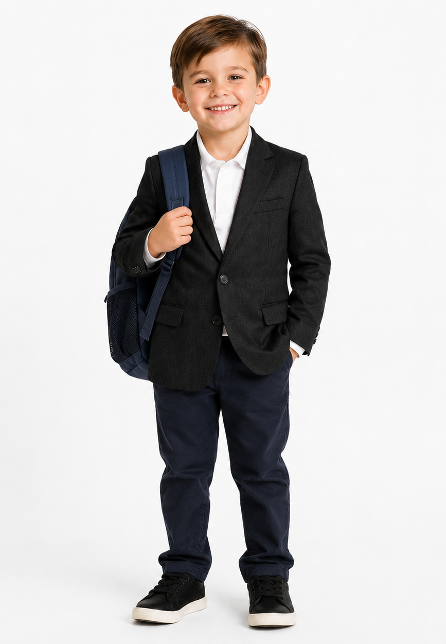 Boys’ Easywear™ Poly/Wool Single Breasted Blazer #3050-REG