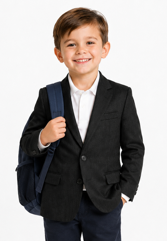 Boys’ Easywear™ Poly/Wool Single Breasted Blazer #3050-REG