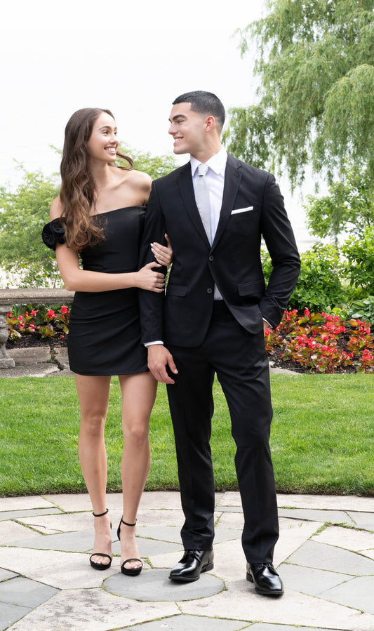Couture 1910 Men’s Power Stretch Suit Separates in Black - Coat