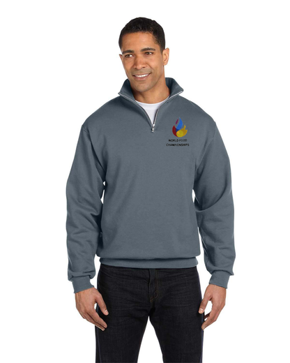 Jerzees Adult NuBlend® Quarter-Zip Cadet Collar Sweatshirt