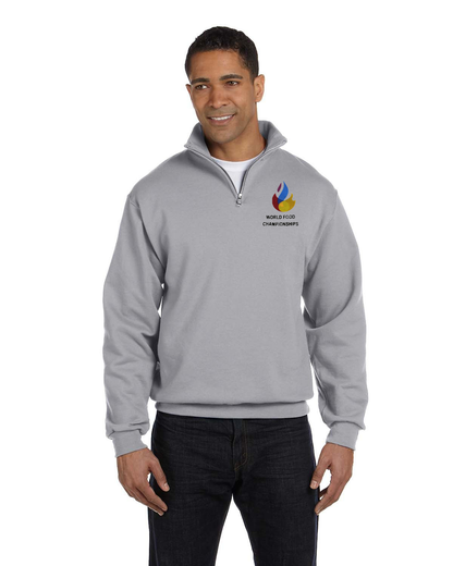 Jerzees Adult NuBlend® Quarter-Zip Cadet Collar Sweatshirt