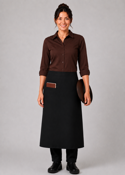 Inset Pocket Bistro Apron #U3059