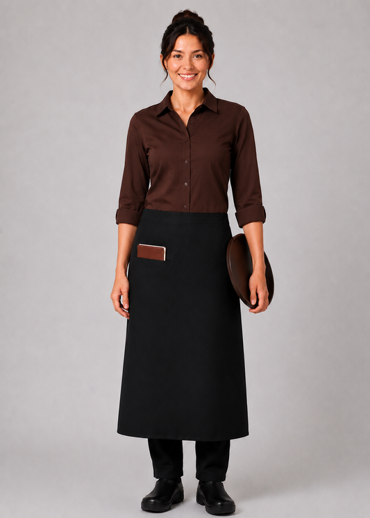 Inset Pocket Bistro Apron #U3059