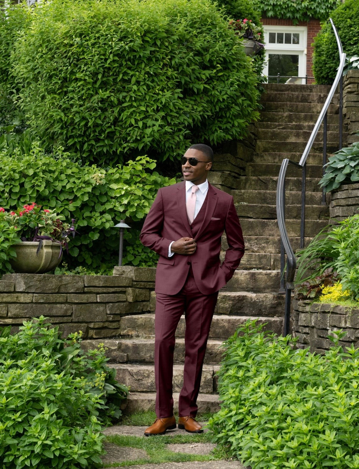 Men’s Power Stretch Separates in Burgundy - Pants