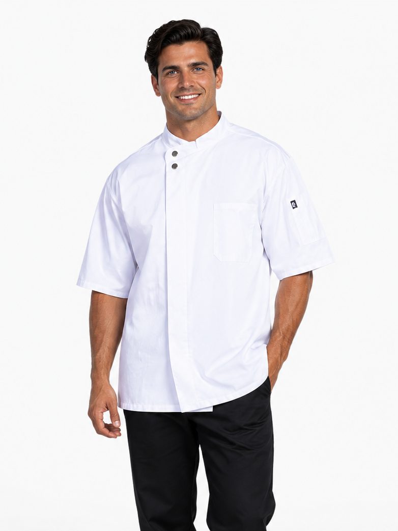 Bari Short Sleeve Chef Coat #U0718