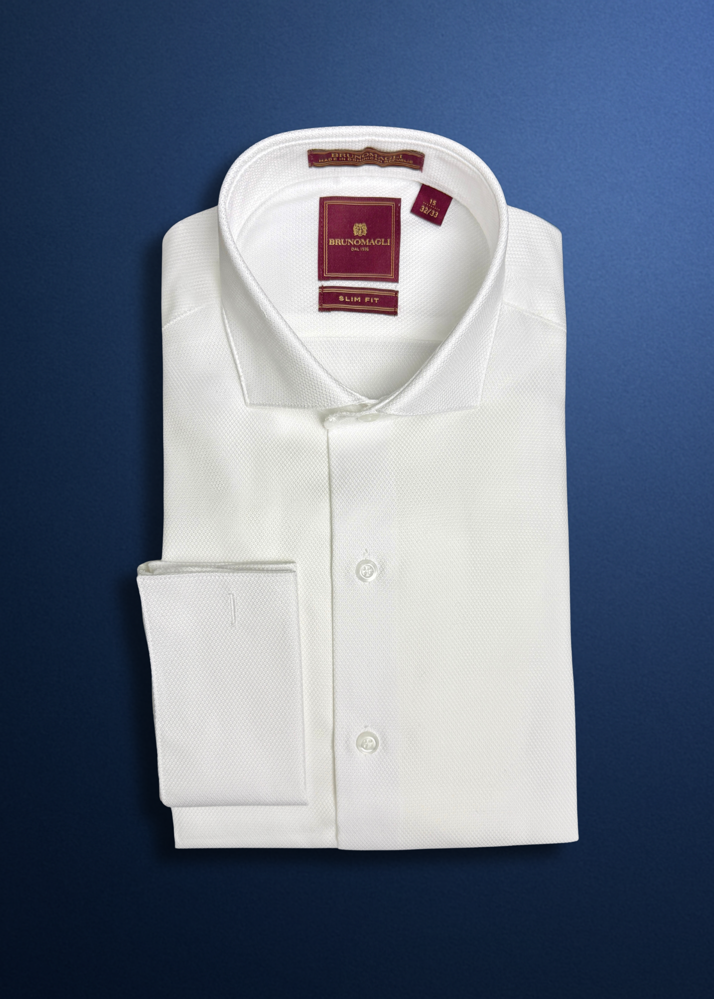 BRUNO MAGLI - DOBBY WEAVE FRENCH CUFF #BM980SF