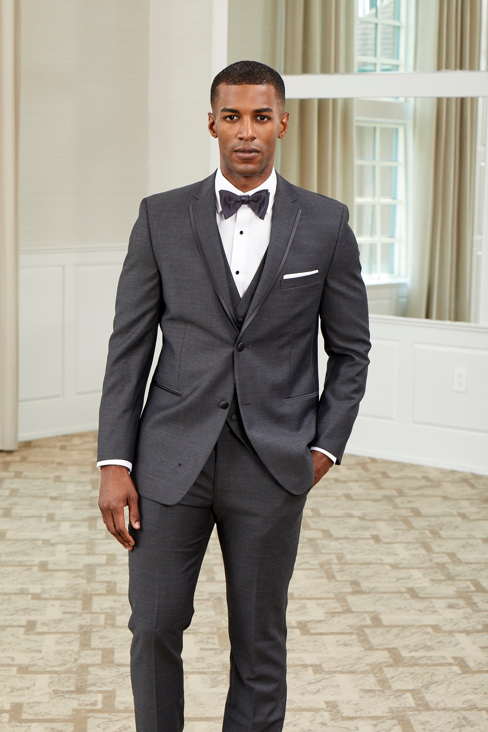 Barrow - Men's Ceremony Ready Tuxedo in Charcoal #6828C – Fabian Group