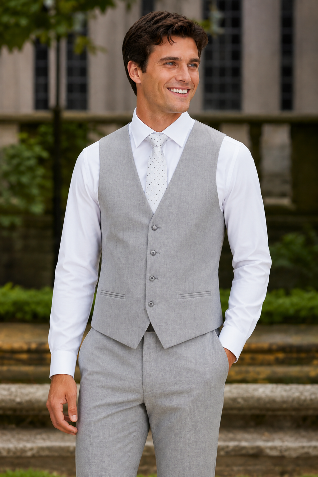 Couture 1910 Sharkskin Power Stretch Vest #4374VS