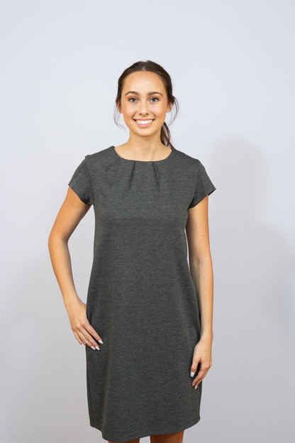 PONTE DRESS WOMEN'S SHORT SLEEVE #PD2801