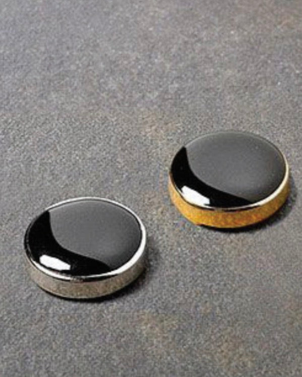 Black \Gold Button Cover #CCG1