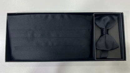 100% Silk Cummerbund & Tie Set