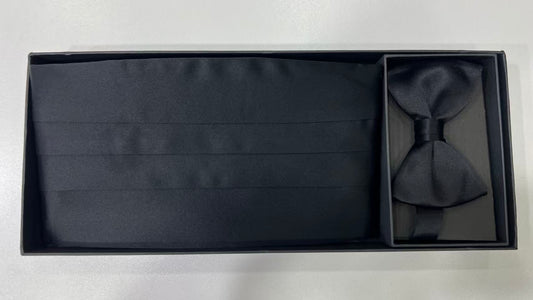100% Silk Cummerbund & Tie Set