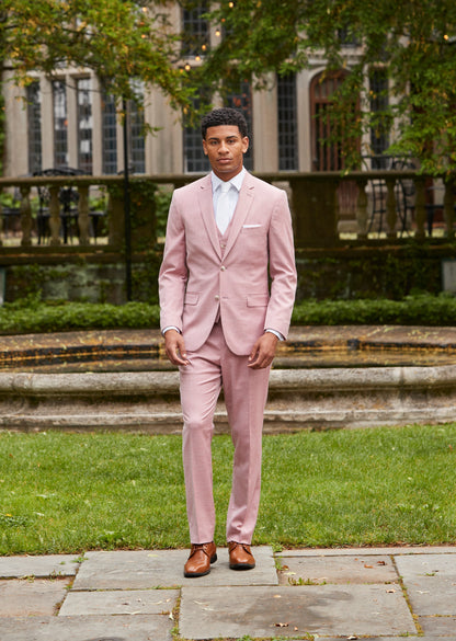 Couture 1910 Men’s Power Stretch Sharkskin Suit Separates Jacket in Rose #4374PVS
