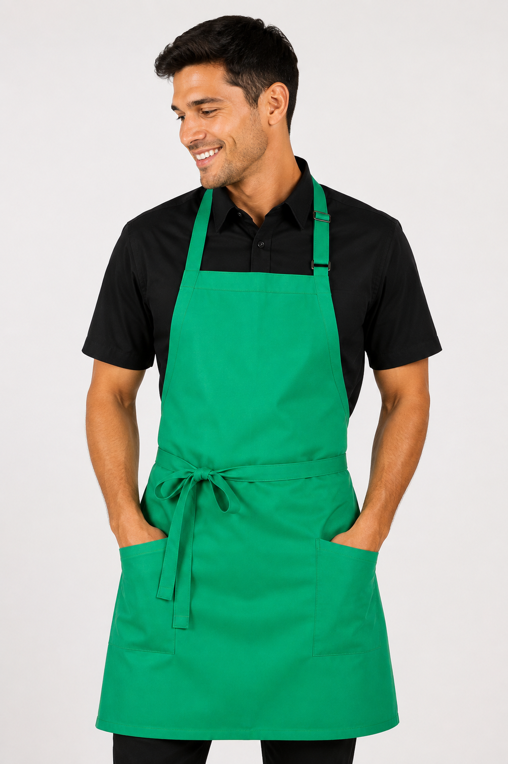 Two-Pocket Bib Apron #U3016