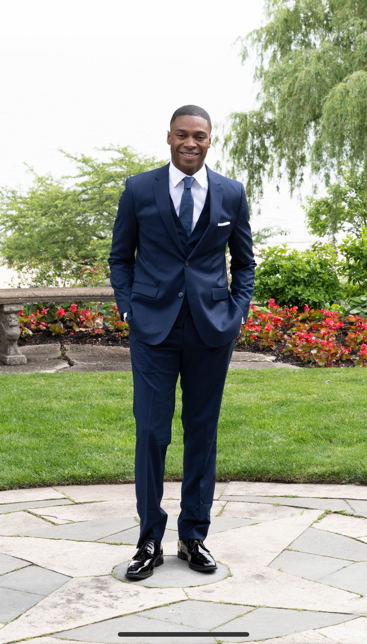 navy blue dress coat Indochino Men's Custom Heartford Herringbone Navy Quilted Blue Overcoat