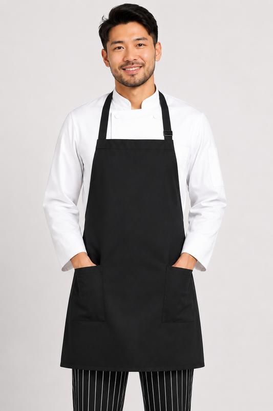 Cross Back Bib Apron Long #U3092L