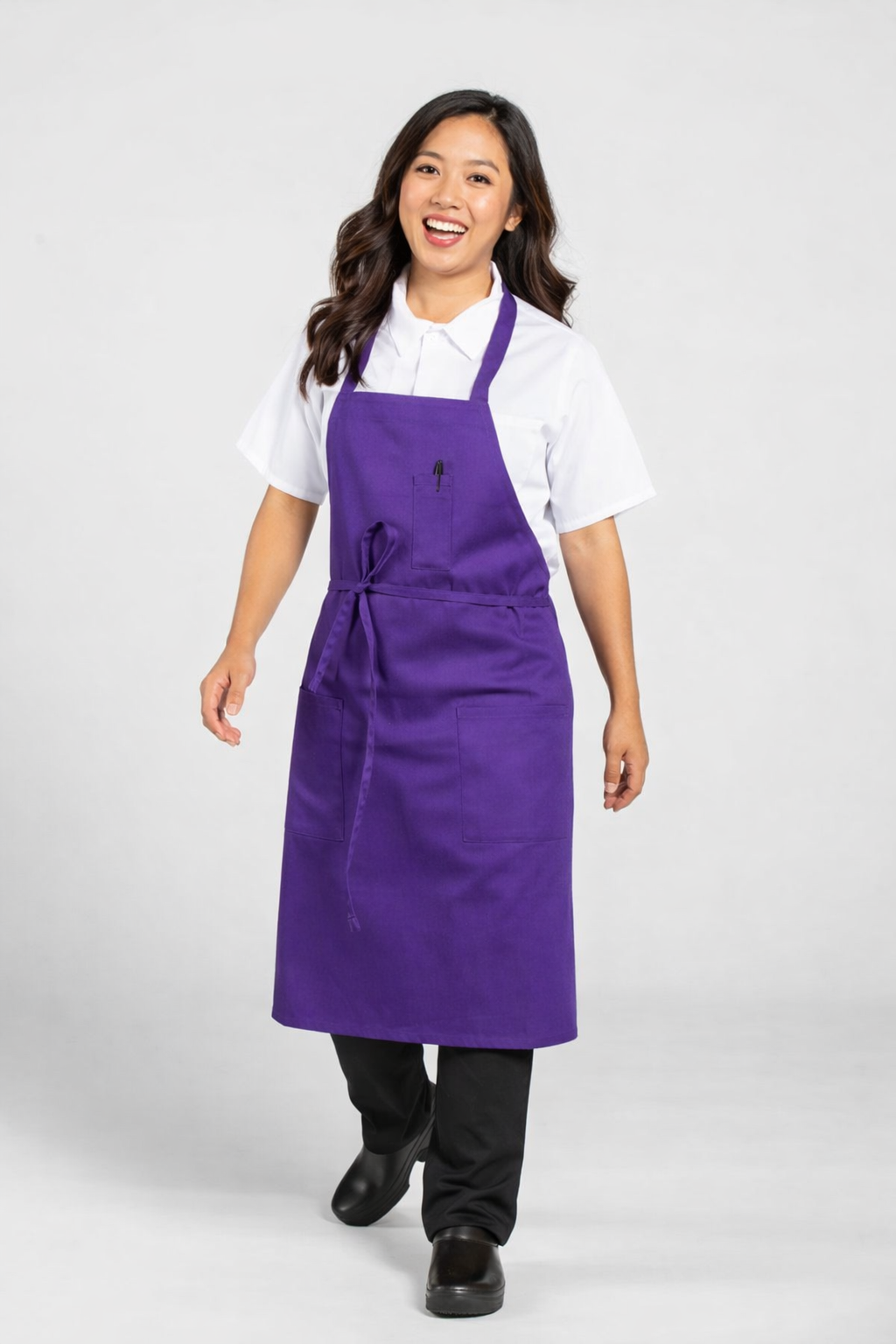 Pencil Patch Pocket Bib Apron #U3004