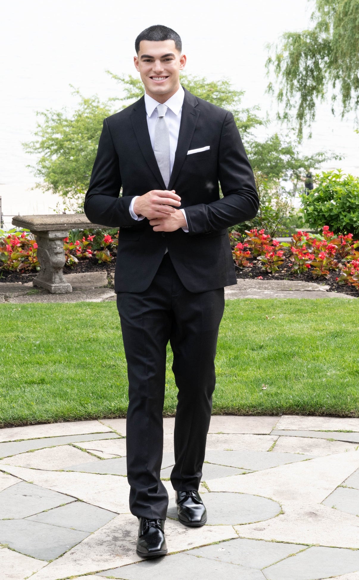 Couture 1910 Men's Power Stretch Suit Separates in Black - Coat