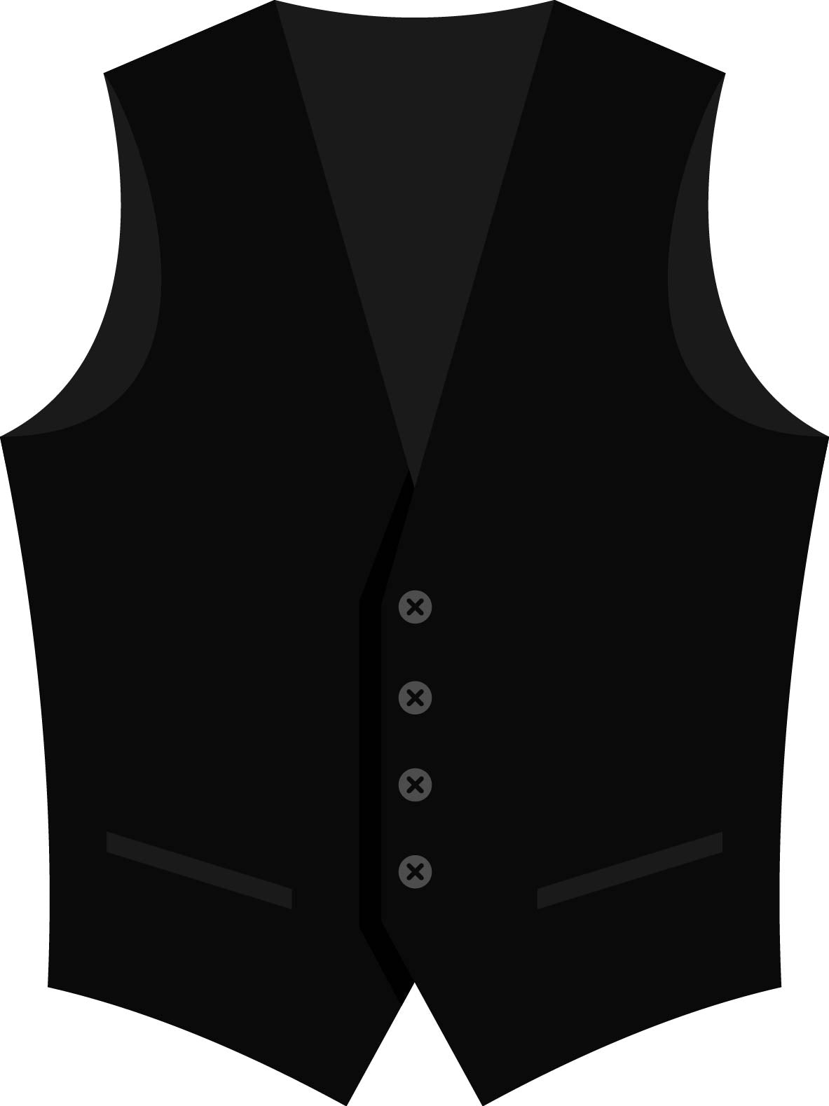 Men’s Marzotto Wool V-Neck 4 Button Tuxedo Vest with Grosgrain Covered Buttons #4361VF