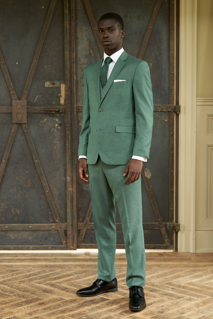 Couture 1910 Men’s Power Stretch Sharskin Suit Separates - Coat #4374PVS