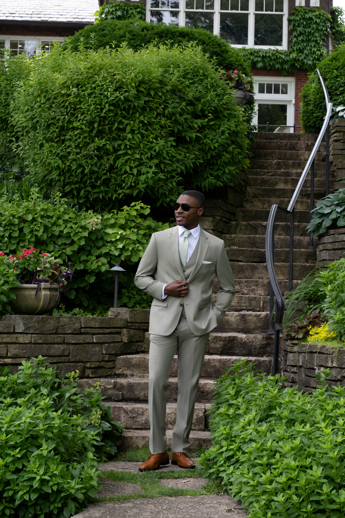 Couture 1910 Men’s Power Stretch Sharskin Suit Separates - Coat #4374PVS