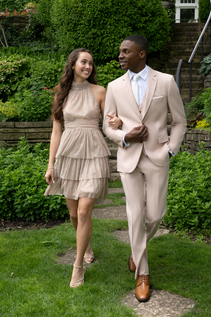 Couture 1910 Men’s Power Stretch Sharskin Suit Separates - Coat #4374PVS