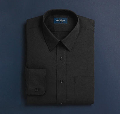 Neil Allyn Men’s Long Sleeve 65/35 Dress Shirt w/ 31 in. Sleeve - Black #2070-31