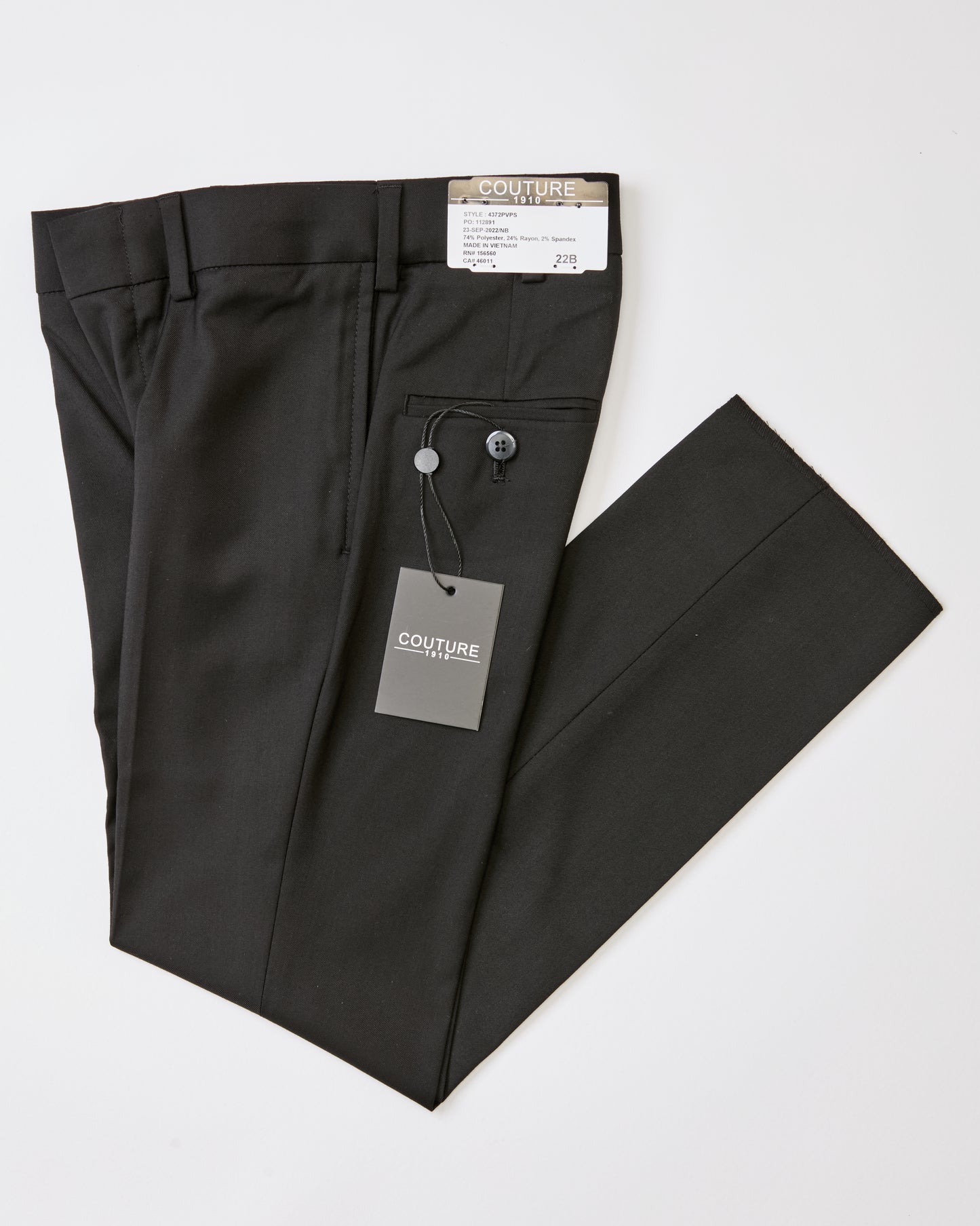 Couture 1910 Boys Power Stretch Flat Front Pants - 4372PVPS-B