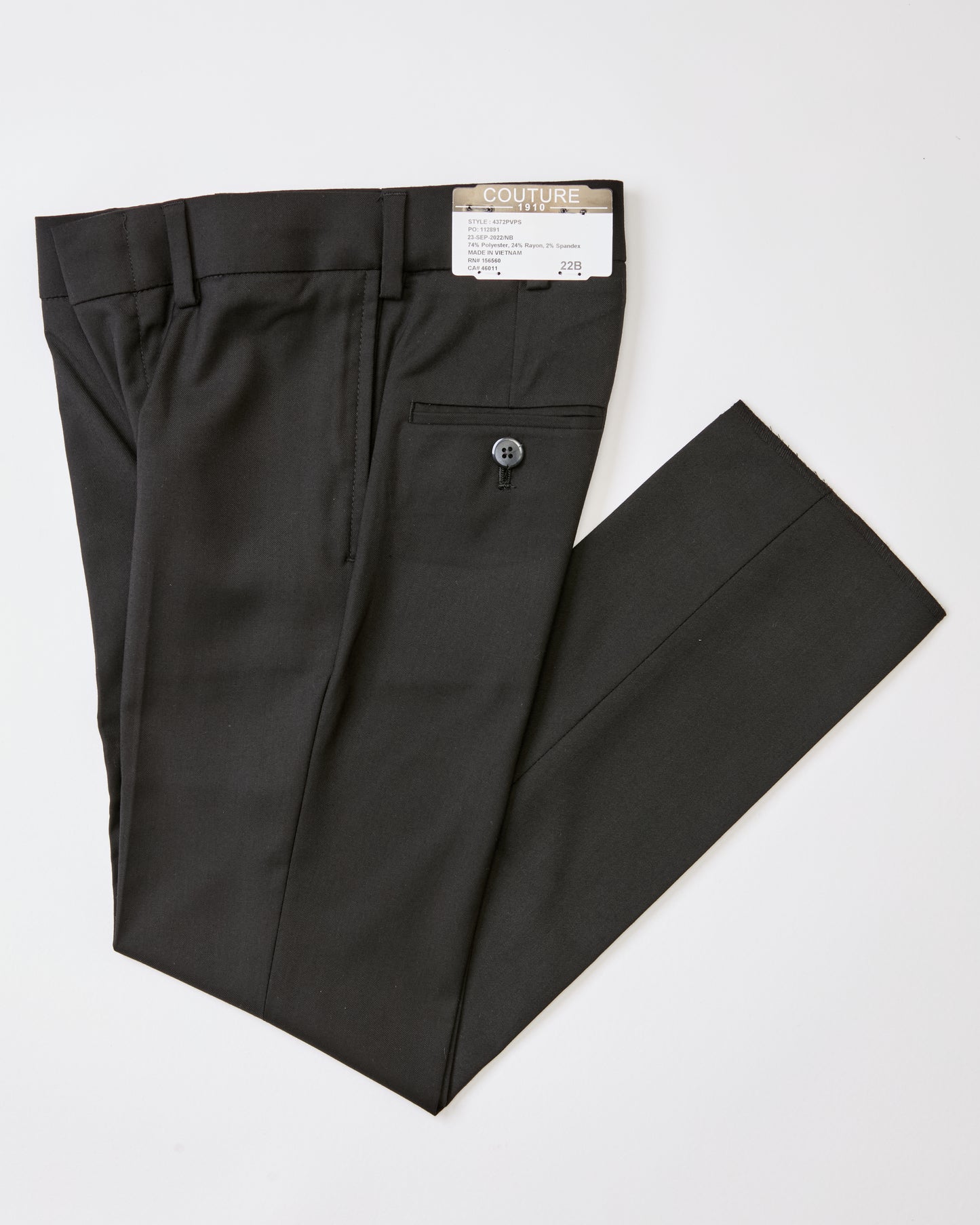 Couture 1910 Boys Power Stretch Flat Front Pants - 4372PVPS-B