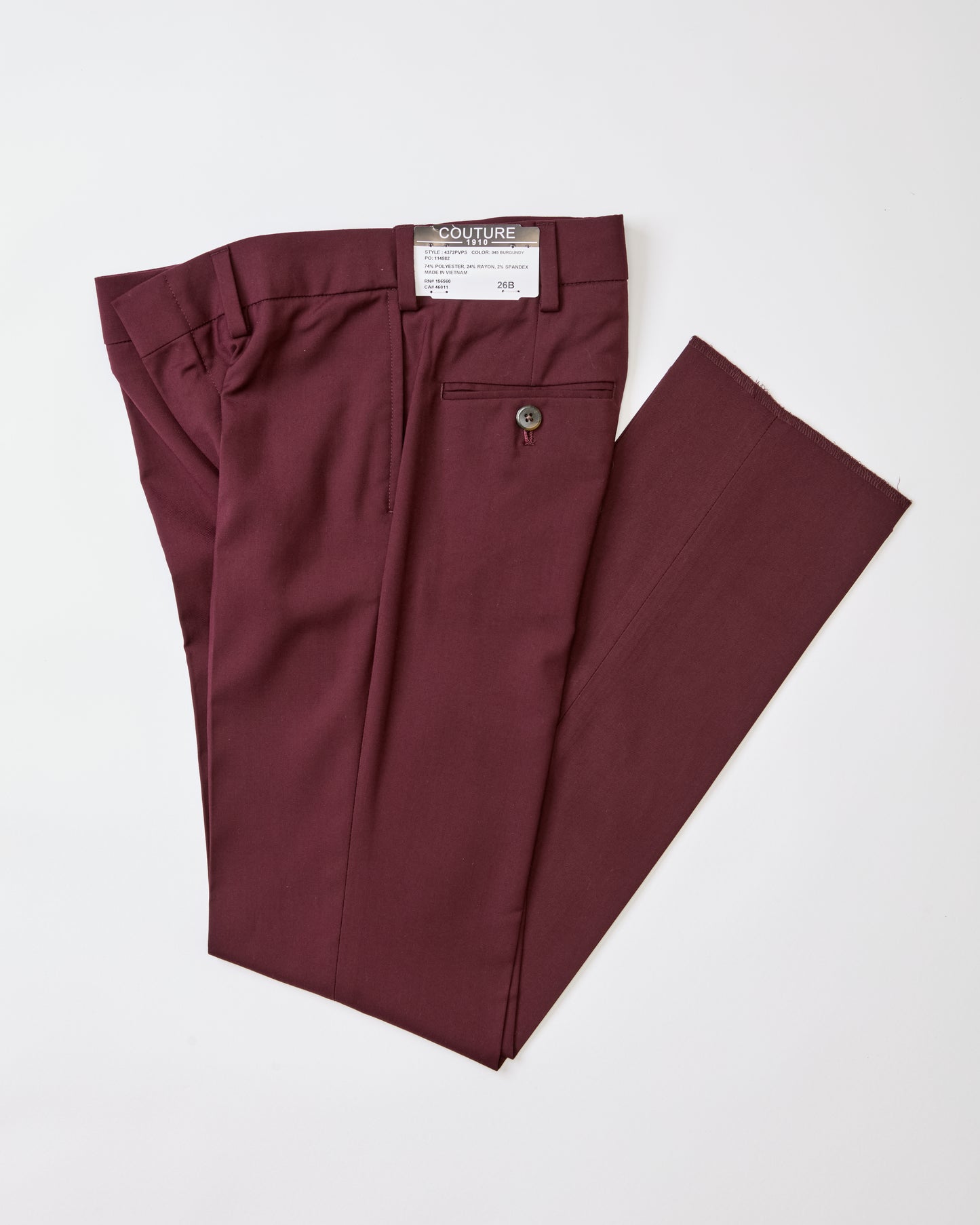 Couture 1910 Boys Power Stretch Flat Front Pants - 4372PVPS-B