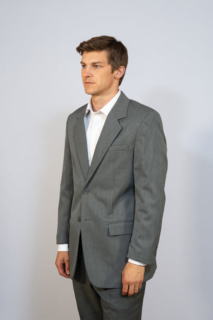 MEN'S LONG SINGLE BREASTED BLAZER