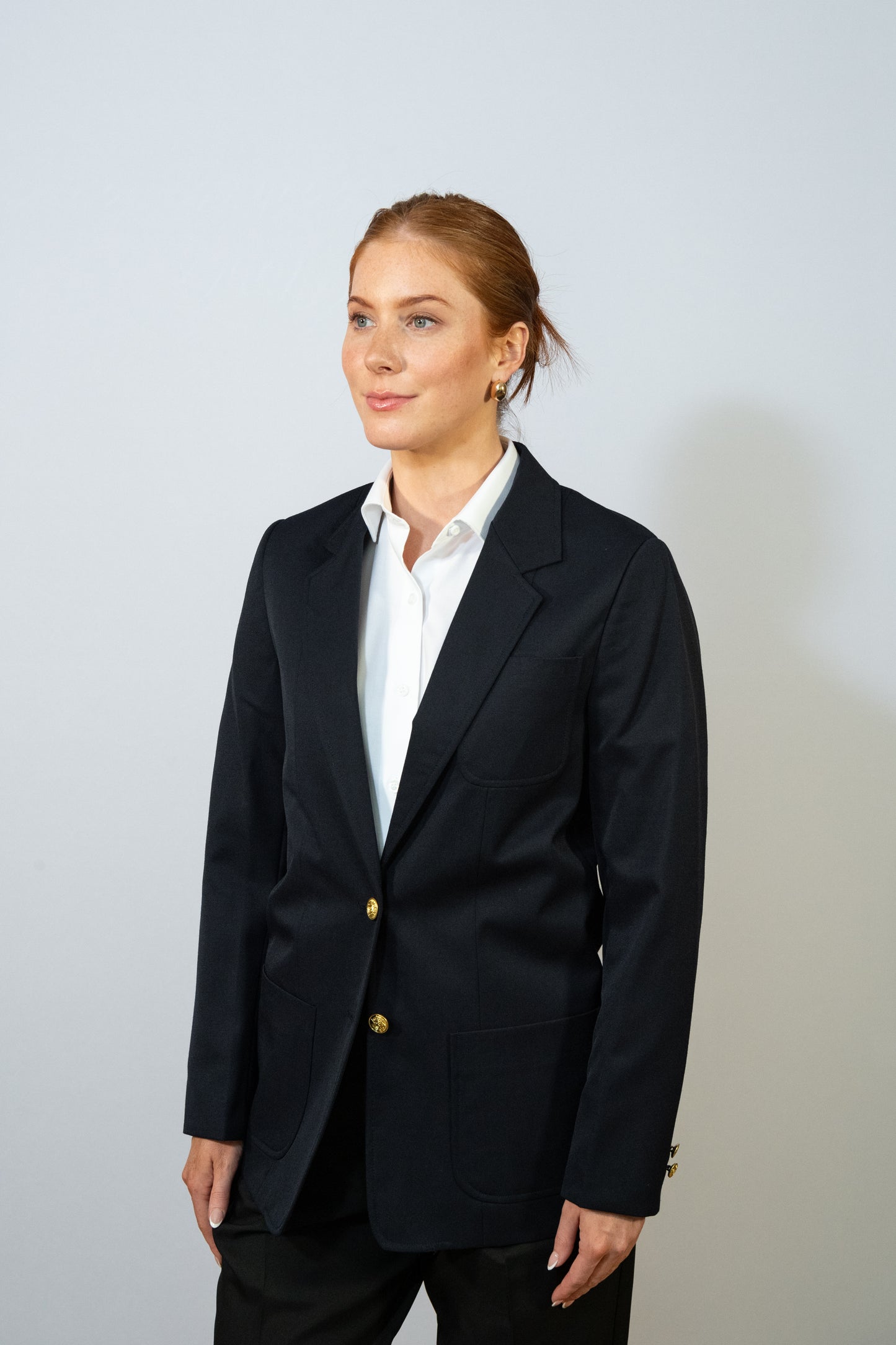 LADIES' REGULAR S/B BLAZER W/PATCH POCKETS