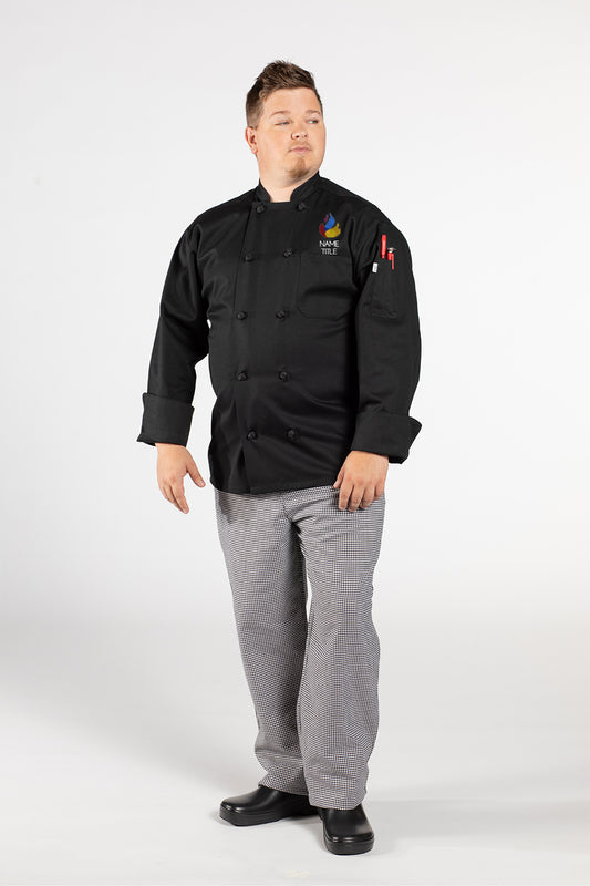 Spun Poly Journeyman Chef Coat #0403P (WFC)