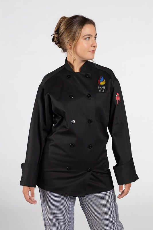 Spun Poly Workhorse Pro Vent Chef Coat #0426P (WFC)