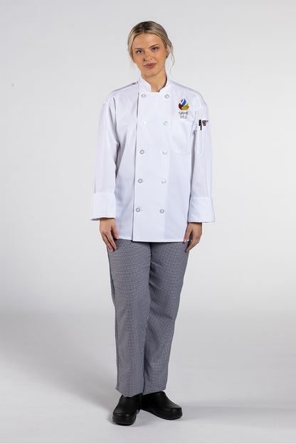 Spun Poly Workhorse Pro Vent Chef Coat #0426P (WFC)