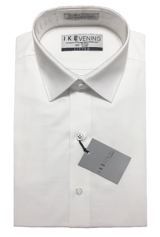 BOYS - CVC TWILL SLIM FIT SHIRT - WHITE