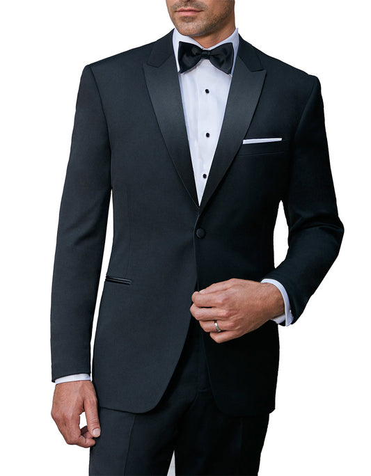 S120'S 1B Peak Slim Fit Tuxedo Coat  #8351SF