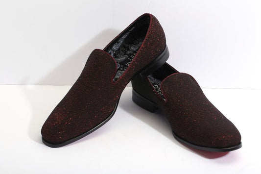 SPARKLE SLIP ON SHOE - RED