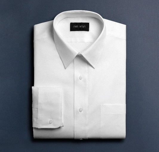 MENS SLIM FIT STRAIGHT POINT DRESS SHIRT