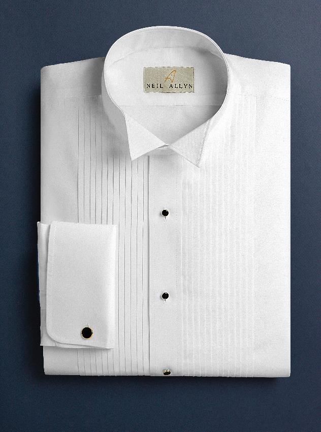 FORMAL WING COLLAR SHIRT WITH FRENCH CUFFS