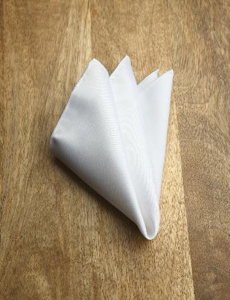 POLY SATIN POCKET SQUARE